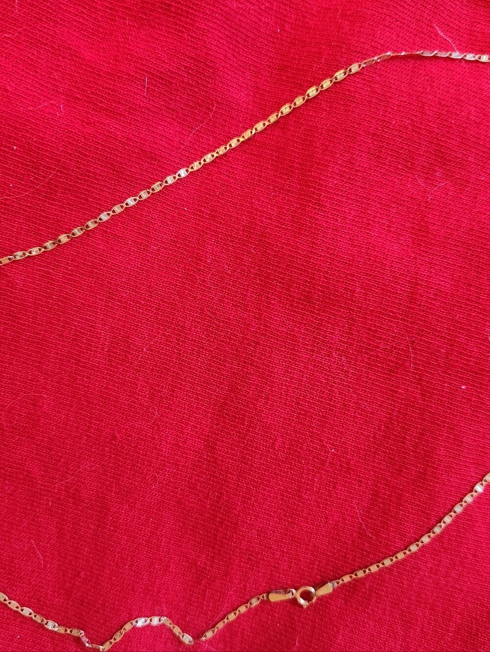 10 Karat Real Rose Gold Dainty 18" Chain *BROKEN* in one place! - Picture 3 of 13